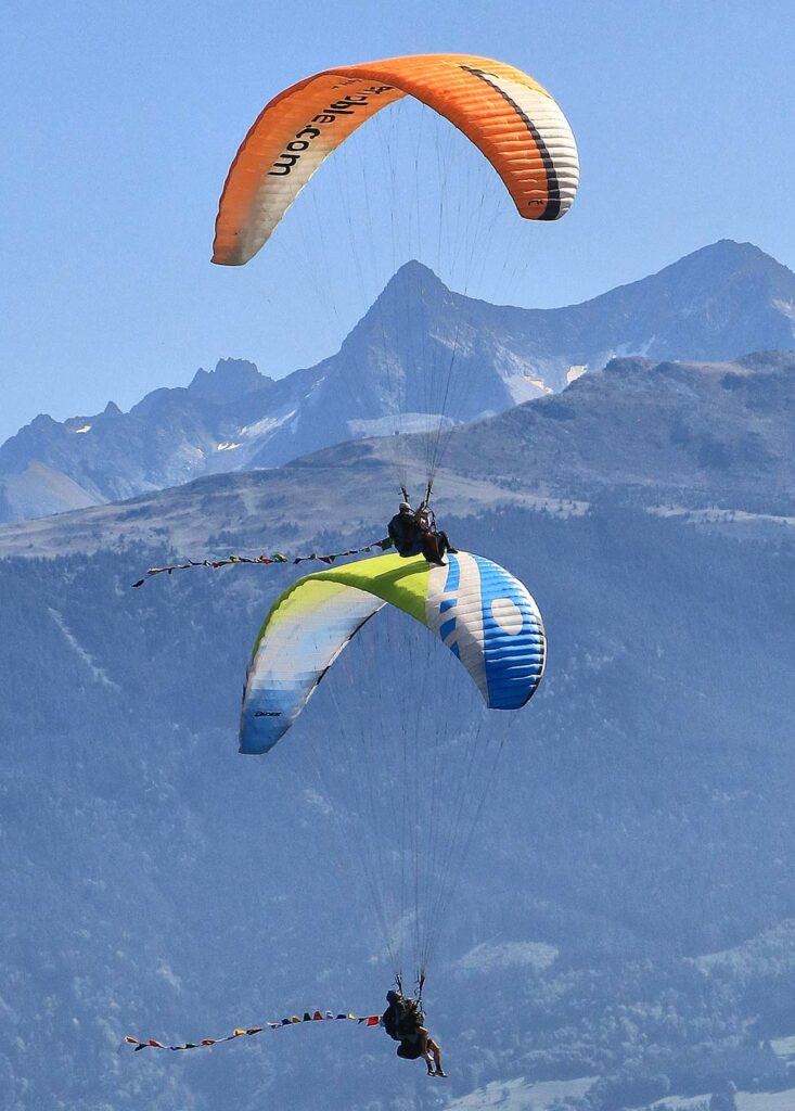 Baptême de parapente Duo Annecy parapente deux ailes
