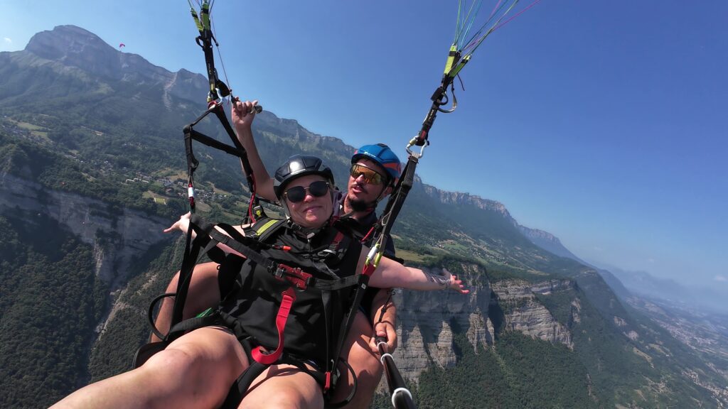 Baptême de parapente découverte annecy parapente