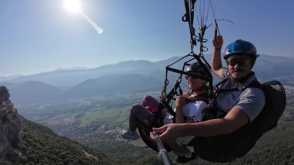 Baptême de parapente Zen avec moniteur